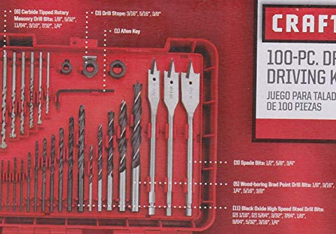 Craftsman masonry drill online bits